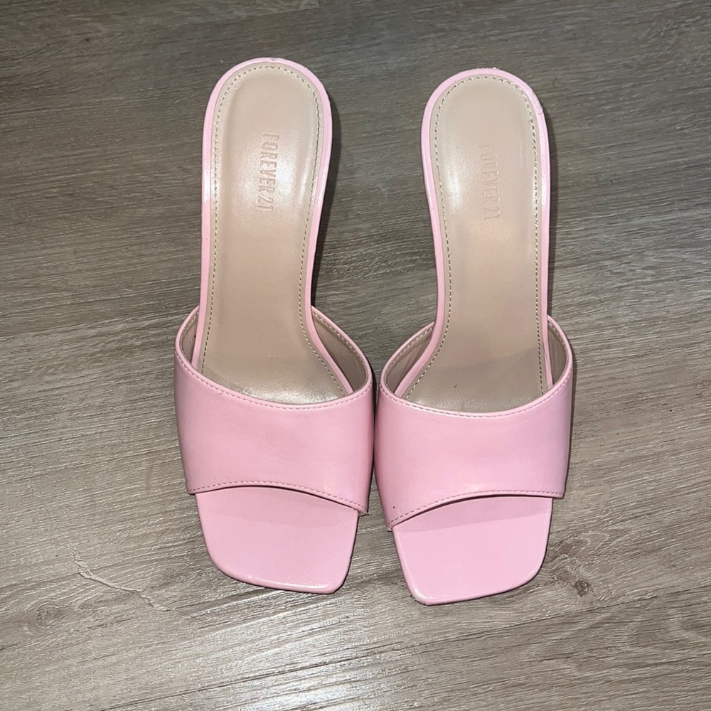 F21 pink heels
